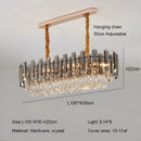 Modern Luxury Crystal Chandelier - Elegant Pendant Light Fixture by Ljojo