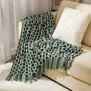 Ljojo Lightweight Knitted Throw Blanket with Tassels