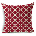 Geometric Linen Seat Cover 45x45cm for Home Decor - Ljojo