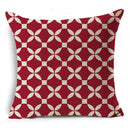 Geometric Linen Seat Cover 45x45cm for Home Decor - Ljojo
