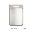 Ljojo 4-in-1 Black Double-sided Chopping Board with Knife - Kitchen Accessory