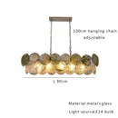 Murano Glass Chandelier: Blue Green Pink Glossy Ceiling Light for Girls Room by Ljojo