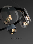 Nordic Smoke Grey/Gold Glass Pendant Light - Modern Kitchen Island Chandelier by Ljojo
