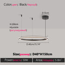 Ljojo LED Chandelier: Modern Dining Room Lighting for Bedroom, Living Room, and Study