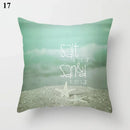 Ljojo Mint Green Blue Geometric Cushion Cover Modern Home Decor