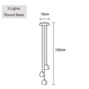 Modern Glass Crystal Chandelier Adjustable Nordic Stairs Light by Ljojo