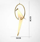 LED Branch Pendant Light: Modern Paper Bird Indoor Lighting by Ljojo