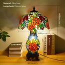 Ljojo Luxe Stained Glass Table Lamp for Living Room and Bedroom
