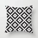 Geometric Black Yellow Cushion Covers - Ljojo Modern 18" Throw Pillow Case