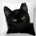 Ljojo  Black Cat Pillowcase  Decorative Square Cushion Cover 45*45cm