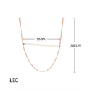 Ljojo LED Chandelier Pendant Lamp Design for Dining Room - Dimmable, Leather Belt Collection