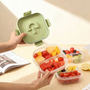 Ljojo Divided Lunch Box: Leakproof Portable Container for Salad, Fruit, and Bento