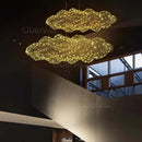 Ljojo Danish Designer Iron Mesh Cloud Pendant Light Industrial Loft Chandelier White<Mesh Cloud Pendant Light>