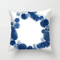 Blue Pattern Cushion Cover 45*45cm Pillowcase for Bedroom Sofa Home Decor by Ljojo