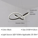 Ljojo LED Pendant Chandelier with Remote Control for Home Dining Kitchen Bar