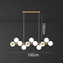 Dinning Room Bubble Glass LED Pendant Light | Nordic Bar Chandelier Art Home Decor | Ljojo