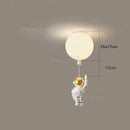 Ljojo Modern LED Astronaut Balloon Chandelier for Children's Nursery Room Decor