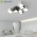 Ljojo Minimalist Bauhaus 3D LED Ceiling Lights for Living Room Decoration Chandelier