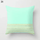 Ljojo Mint Green Blue Geometric Cushion Cover Modern Home Decor
