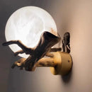 Ljojo Marble Wall Lamp: Medieval Luxury Lighting for Bedroom, Living Room & Corridor