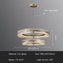 Ljojo Luxury Art Glass Ceiling Chandeliers Modern Gold Metal Round Pendant Lights