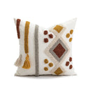 Boho Loop Tufted Tassel Pillow Cover for Home Decor by Ljojo