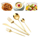 Ljojo 30/90pcs Stainless Steel Portuguese Cutlery Set for Family and Hotel