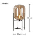 Ljojo Luxury Glass Floor Lamp LED Bedside Table Light Modern Nordic Minimalist Style