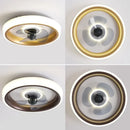Ljojo 50CM Ceiling Fans Light: Bedroom Living Room Silent Fans Lighting Low Floor Fan Lamp