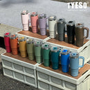 Ljojo 40oz Tumbler Cup Stainless Steel Insulated Coffee Mug with Straw