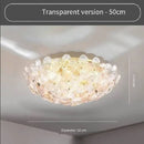 Ljojo Luxury French Glass Lotus Leaf Designer Light for Master Bedroom