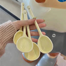 Cute Boba Ceramic Soup Spoon Set by Ljojo: Hand Painted Long Handle Kitchen Accessories
