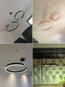 Ljojo LED Round Ring Chandelier for Dining and Living Room