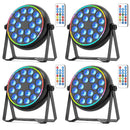 Ljojo™ RGBW LED Par Light 4IN1 DJ Party Lights with Remote Control
