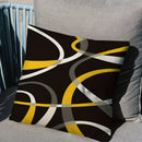 Abstract Geometric Printing Pillowcase in Yellow, Black, White, Gray for Ljojo Pillows
