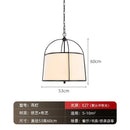 Japanese Pendant Lights Wabi-sabi Fabric Lamp | LED Indoor Lighting by Ljojo