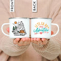 Enamel Mountain Mug with Handle by Ljojo. Best Camping Gift for Outdoor Lovers