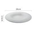 Ljojo Matte Stone Pattern Ceramic Shallow Plate for Sushi, Steak, Salad & Desserts