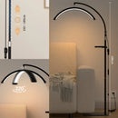 Ljojo Modern Moonlight With Storage Tray Semi Circular Floor Light Eyelash Makeup LED Fixture