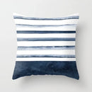 Blue Marble Geometric Cushion Cover 45x45cm for Home & Office Decor by Ljojo