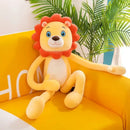 Ljojo Long Legged Animal Plush Toy Pillow - Lion Monkey Leg Doll Clip - Birthday Gift
