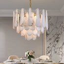 French Marble Pendant Light LED Chandelier Modern for Living Dining Bedroom by Ljojo