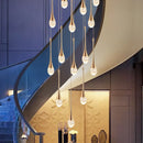 Ljojo Modern Staircase Crystal Chandelier for Living Room and Dining Room Decoration