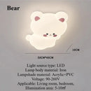 Ljojo LED Children's Room Ceiling Light: Cute Cartoon Bear Koala Baby Room Art Decoration