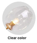 Ljojo Modern Glass Ball Chandelier Stained Shades Pendant Lamp for Dining Living Bedroom