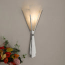 Art Deco Chrome Metal Wall Light | New Style Natural Marble Stainless Steel G9 Bulb by Ljojo