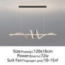 Ljojo Long Ceiling Chandelier for Dining Living Room Pendant Lamp