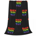 Ljojo LGBT Pride Rainbow Flag Fleece Throw Blanket