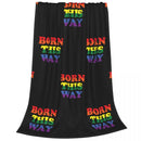 Ljojo LGBT Pride Rainbow Flag Fleece Throw Blanket