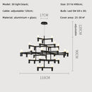 Ljojo Metal Pendant Chandelier: Modern Luxury G9 LED Lighting Fixture